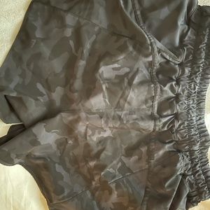 Track that high rise Lululemon shorts